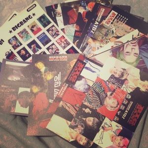 KPOP Big Bang post cards with stickers